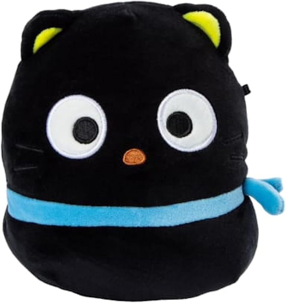 Squishmallows 6.5"" Hello Kitty Chococat, Medium, Black