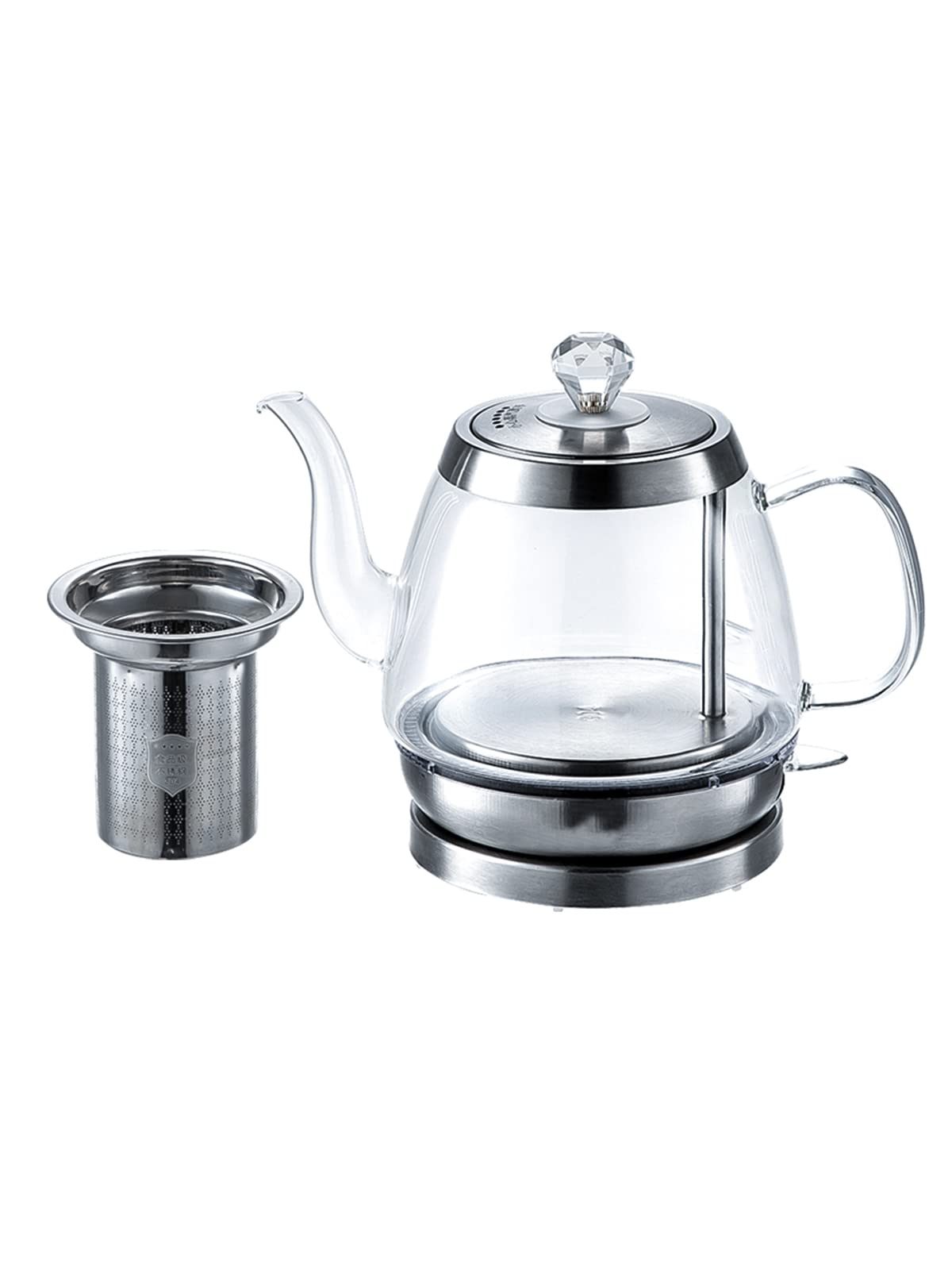 Bouilloire électrique en acier inoxydable 304 compacte de 1 L par wisdom