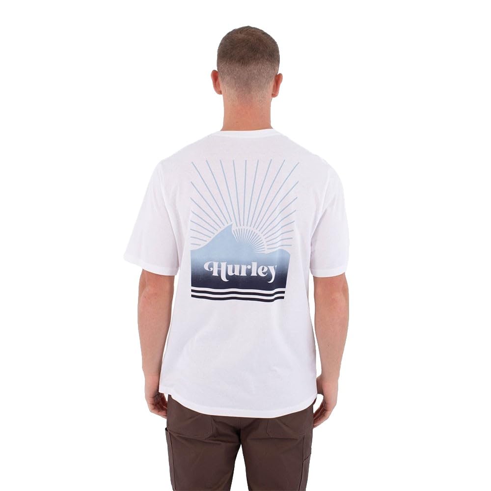 Hurley T-Shirt Short Sleeve Men - Printing Press Surfwar T-Shirt Uomo