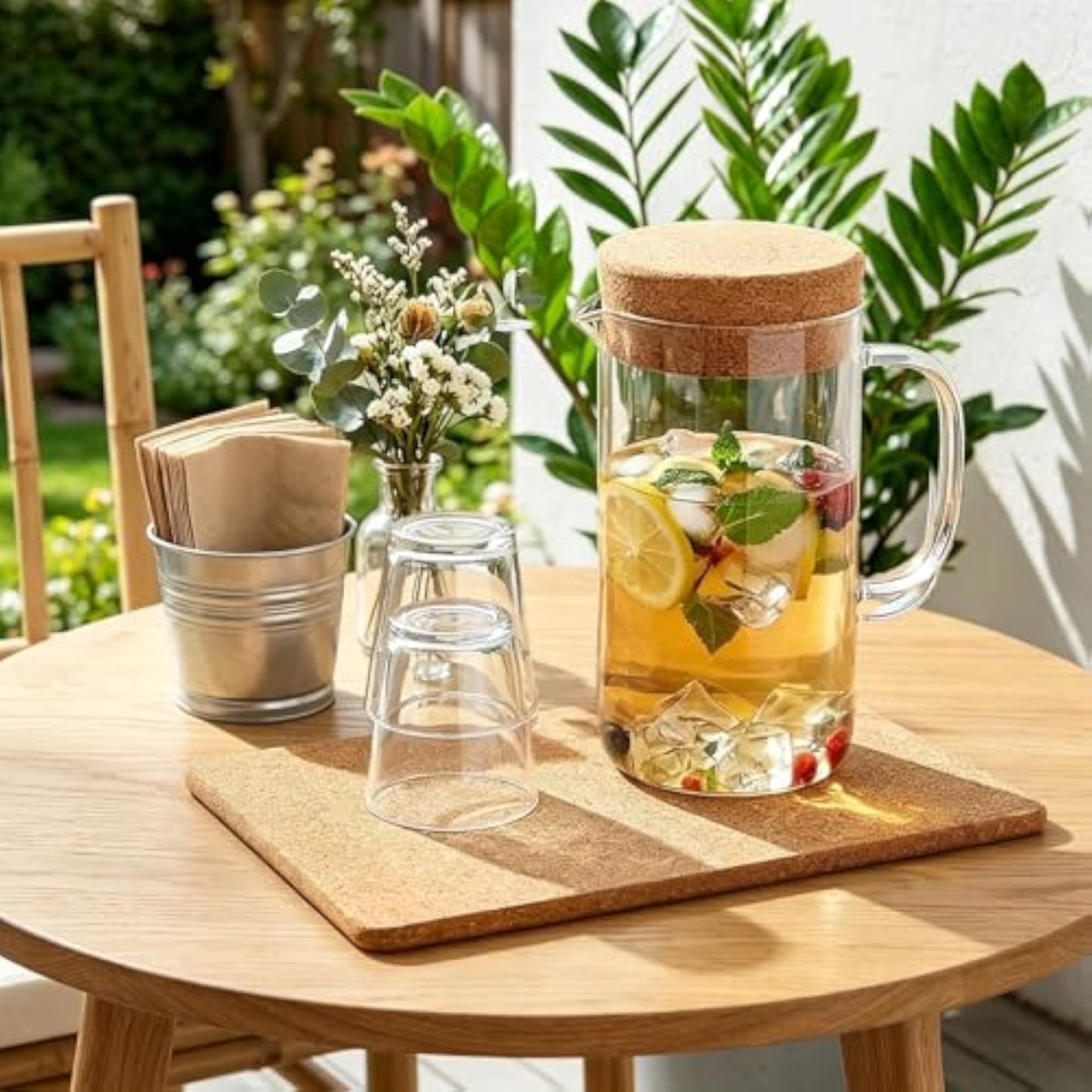 6 Pack Cork Trivets for Hot Dishes, Heat-Resistant Coasters
