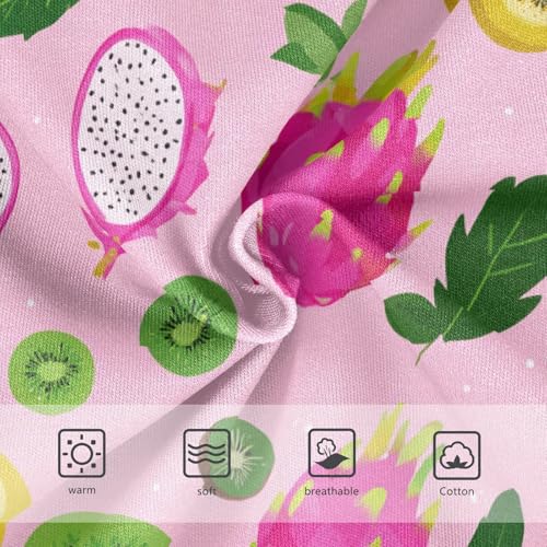 Wusikd Cute Dragon Fruits Pink Girls' Underwear Cotton Girls Briefs Soft Toddler Underwear 2T3