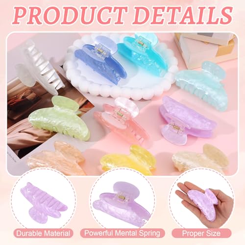 20 Pinzas Acrílicas para Cabello Grandes en Pack miniatura 3