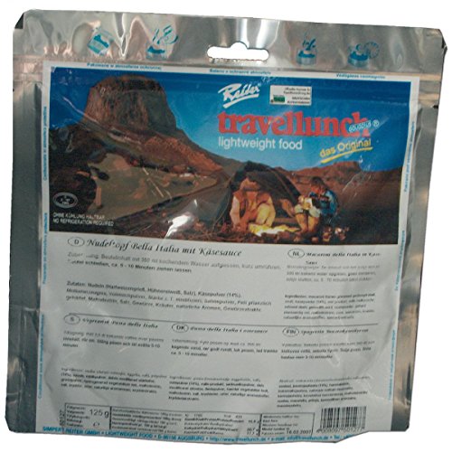 Travellunch Fertiggericht Pasta mit Käsesauce Outdoor-Nahrung Cover