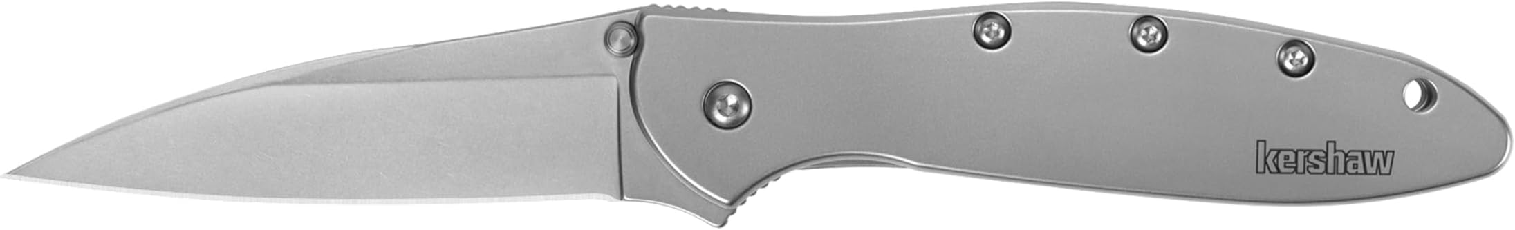 Leek Black EDC Pocketknife, 3" Sandvik 14C28N Steel Blade, Assisted Opening Folding Knife