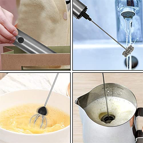 Vaporizador de Leche,Espumador de Leche Eléctrico de Mano, Espumador de Leche Manual Recargable,Mini Batidora Eléctrica… - Imagen 7