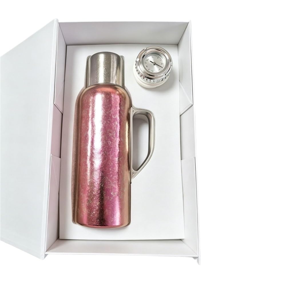 Bouilloire isotherme en titane de grande capacité avec température mécanique pink