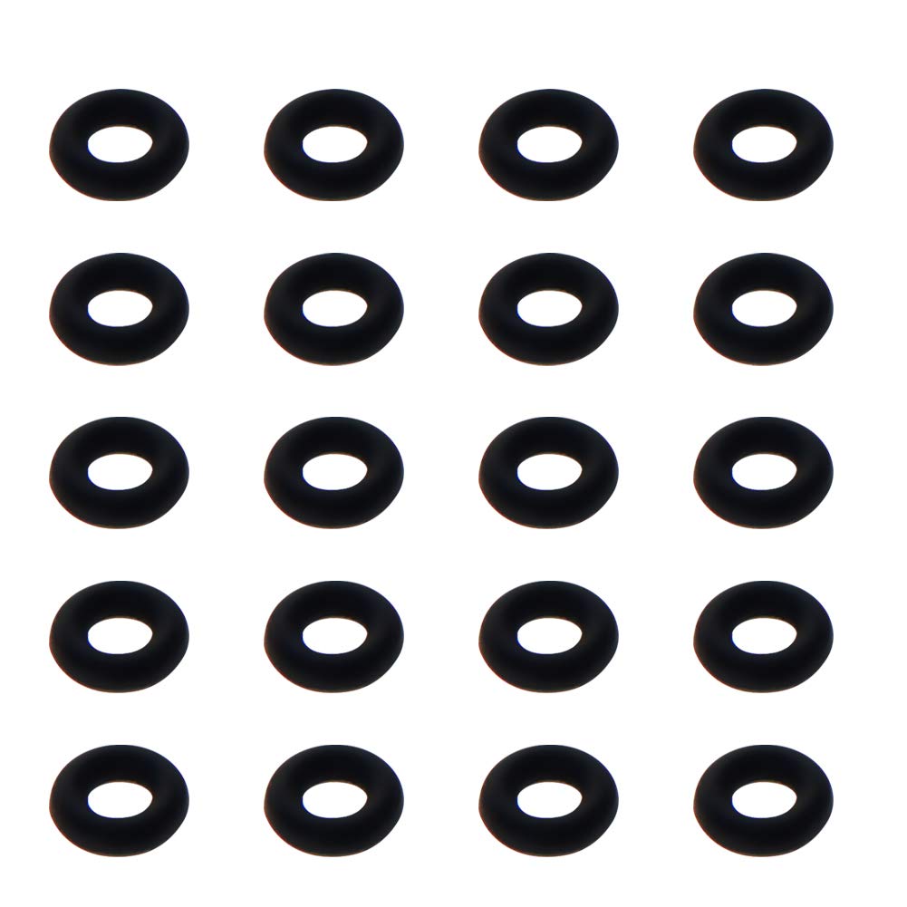 Othmro 25pcs Nitrile Rubber O-Rings, 4.2mm OD 2.2mm ID 1mm Width, Rubber Washers Metric Buna-N Sealing Gasket Rings for DIY Tap Sink — image 1