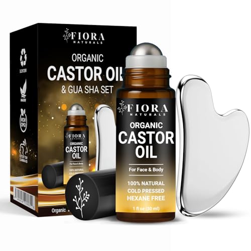 Organic Castor Oil & Steel Gua Sha
