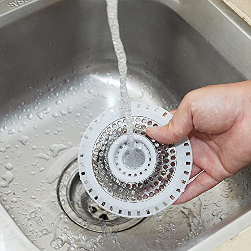 Aluvor Bathtub Drain Hair Catcher/Shower Drain Protector/Drain Hair Stopper Strainer Trap for Bathroom Sink