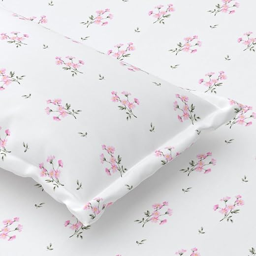 Plumora Single Bed Cotton Bedsheet with 1 Pillow Cover, 100% Pure Cotton Single Bedsheet 60×90 Inches, 240 TC Soft Breatha...