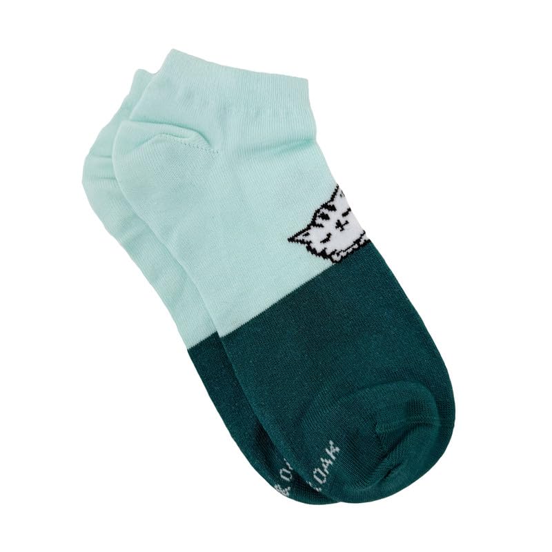 Image of Mint & Oak Low Cut Ankle Women Socks, Christmas Gift Quirky Socks For Friends, Cute Funky Socks, Christmas Secret Santa Gifts For Women
