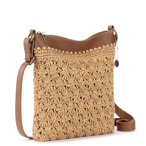 Image of The Sak Lucia Crochet Crossbody Purse - Zipper Closure & Adjustable Strap