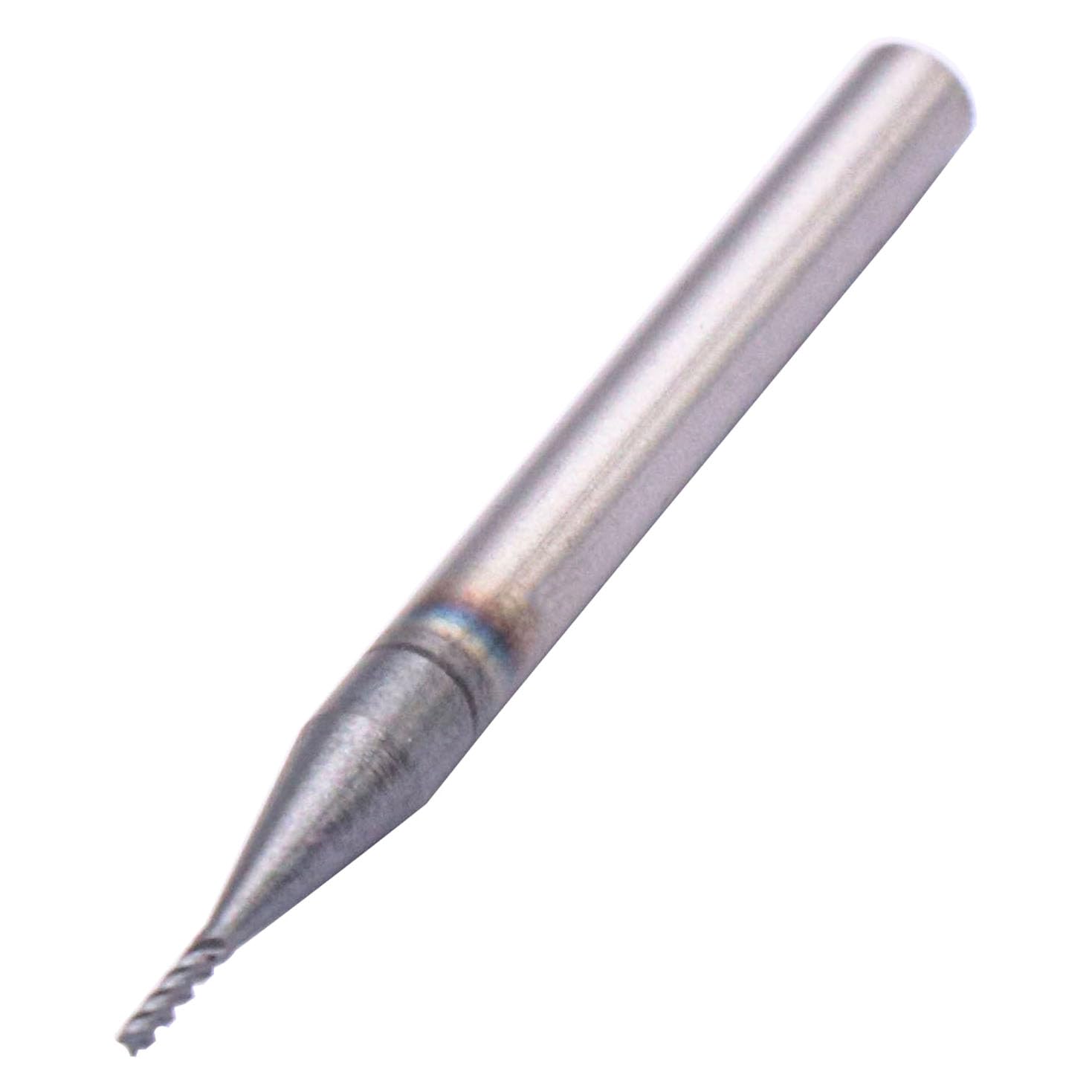 Solid Carbide End Mill Set(5Pcs, 1/32"), AlTiN Coated, 4 Flute, 35° Helix, 1/32" Cutting Dia, 1/8" Shank Dia, 1/8" LOC, 1-1/2" OAL for Milling Alloy Steel, Hardened Steel, Iron, Copper, Square End