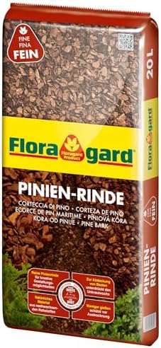 Floragard Mulch Pinienrinde 2-8 mm 20 L - superfein - dekorativer...