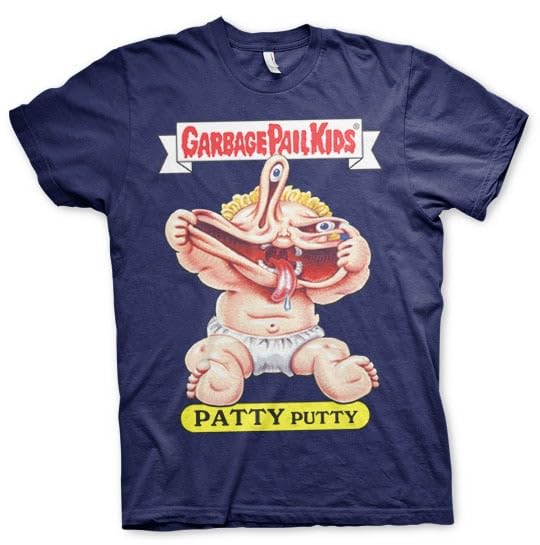 T-shirt Garbage Pail Kids Patty Putty en coton bleu marine taille M pour homme