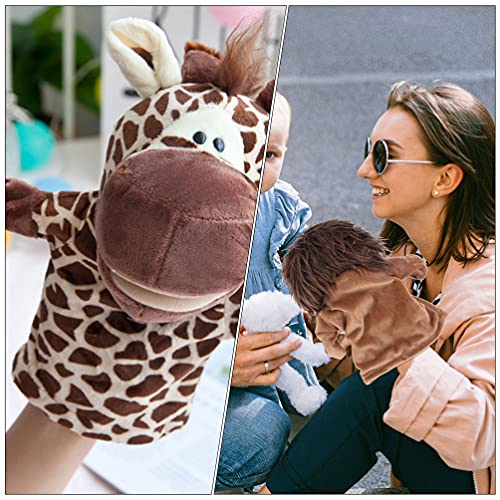 3 Pecas Fantoche de mão acessório para contar histórias brinquedo de mão animal brinquedos fantoches