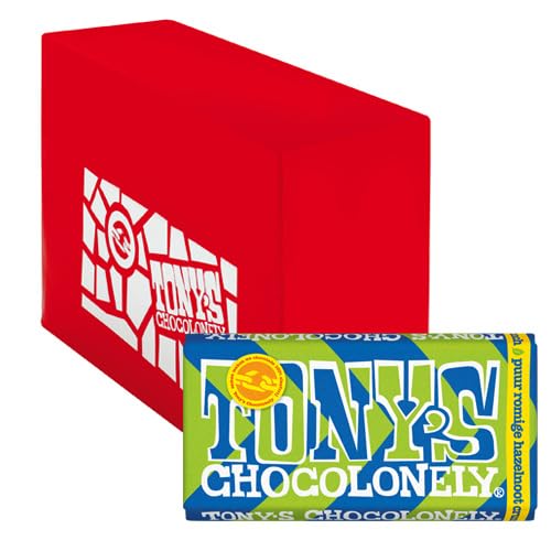 Tony's Chocolonely - Zartbitterschokolade Haselnuss Crunch - 15x 180g