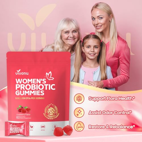 vivonu viginal probiotics for women women probiotic gummies feminine balance gummies prebiotic gummy cranberry probiotics for woman vaginigal health yeast ph balance 60 gummies