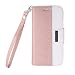 iPhone 8 / iPhone 7 Wallet Case,Thankscase Premium PU Leather Case with The Embossed Pattern,with TPU Shock-Absorbing Bumper Cover for iPhone 8 and iPhone 7 4.7 (Rose Gold)