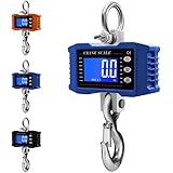 KryZaro大承重デジタル吊り下げ秤｜500kg-1500kg 広範囲対応 高精度計量 軽量持ち運び便利 釣り・荷物梱包・旅行荷物・アウトドア作業用 電子クレーンスケール LCD 表示 風袋引き機能 多シーン対応