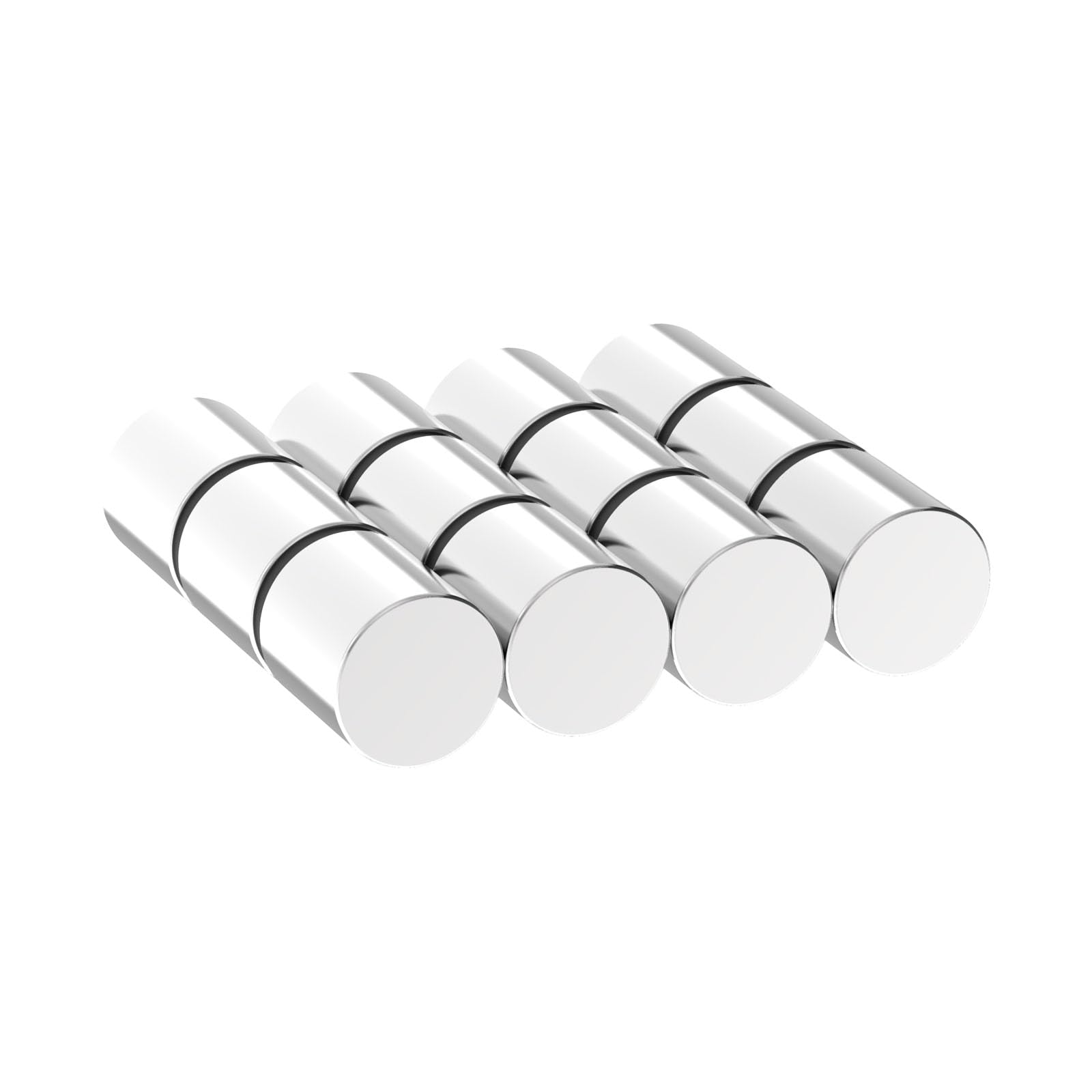 Heavy Duty Neodymium Disc Magnets - N42, 1/2" D x 1/2" H - 12 Pack, Powerful Cylinder Rare Earth Magnets for Fridge, DIY, Building, Scientific, Craft, and Office 0.5" Dia x 0.5" Thick Magnet