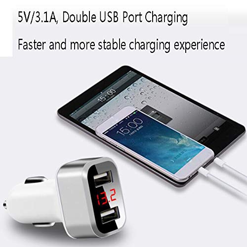 Caricabatterie per Auto, Ricarica USB per Auto - Caricabatterie 2USB - Carica Digitale Veloce - Carica Rapida