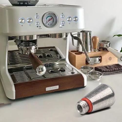 Desiumite Boquilla de vapor para cafetera, 1 agujero, acero inoxidable 304, punta de espuma de leche para máquina de espresso, café con leche y capuchino, mejora de espuma, color plateado - imagen 2