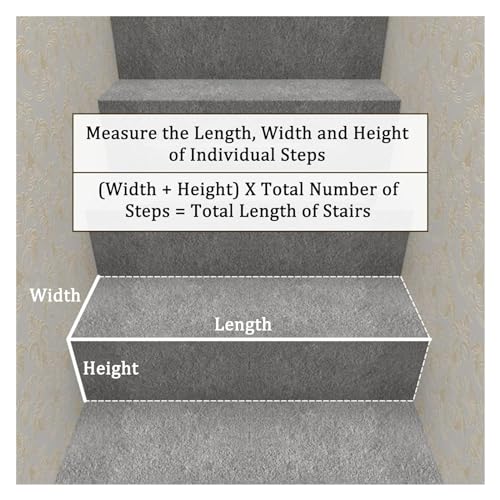 Alfombra de escalera en rollo autoadhesiva de 5 mm gris para peldaños de casa 1x4m 3