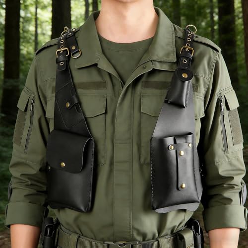 Gilet double épaule sous-aisselle pour ranger votre mobile