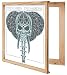 KAIU Vinyl Record Frame - Solid Wood with Clear Acrylic to Display Your Album- Innovative Open/Close Mechanism to Ease Your Album Changeover (Natural, LP)