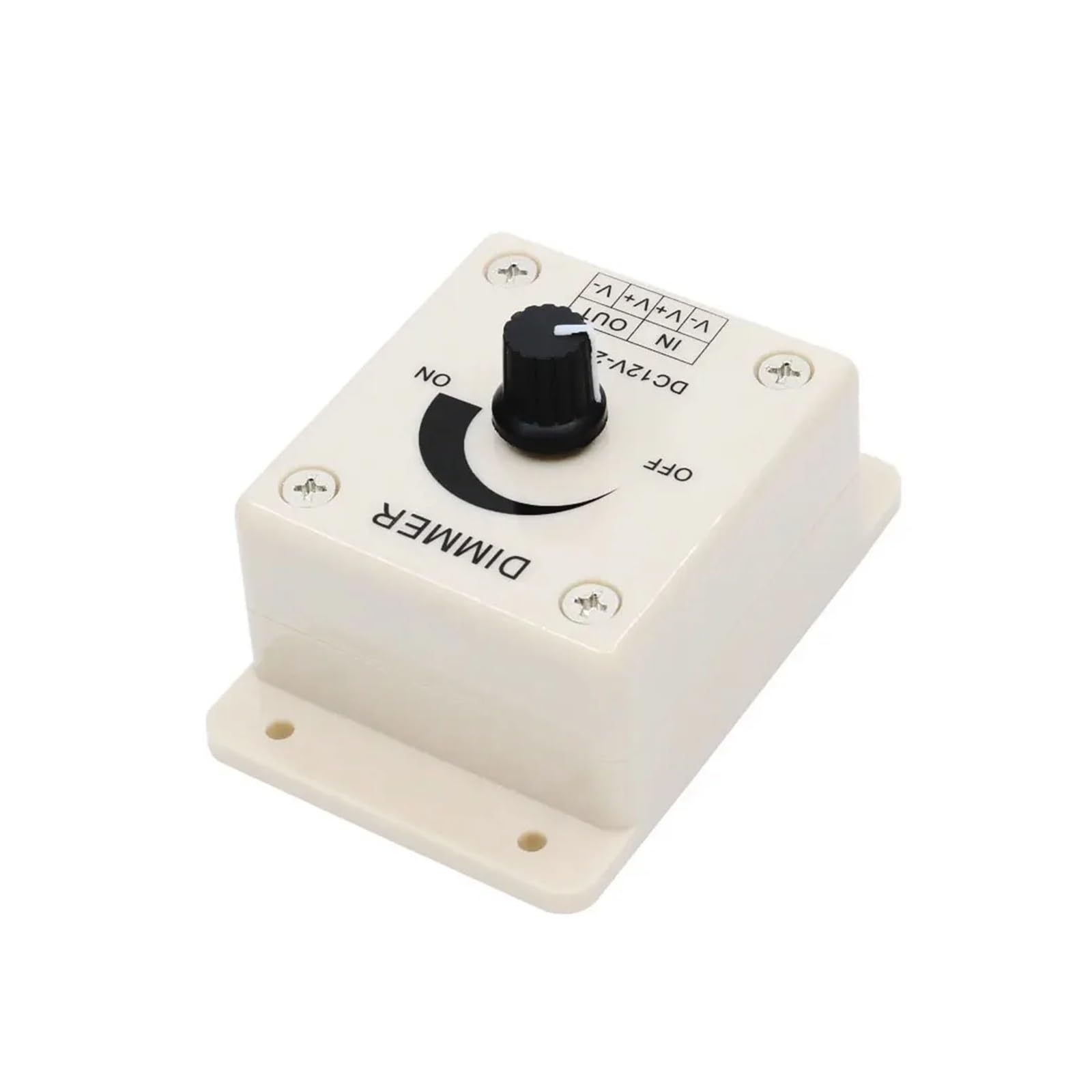 Dimmer a manopola monocromatica 8A 12V LED Dimmer da parete rotante a LED nel dimmer del controller LED