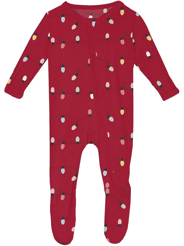 Kickee Pants Print Footie with 2 Way Zipper (Infant)