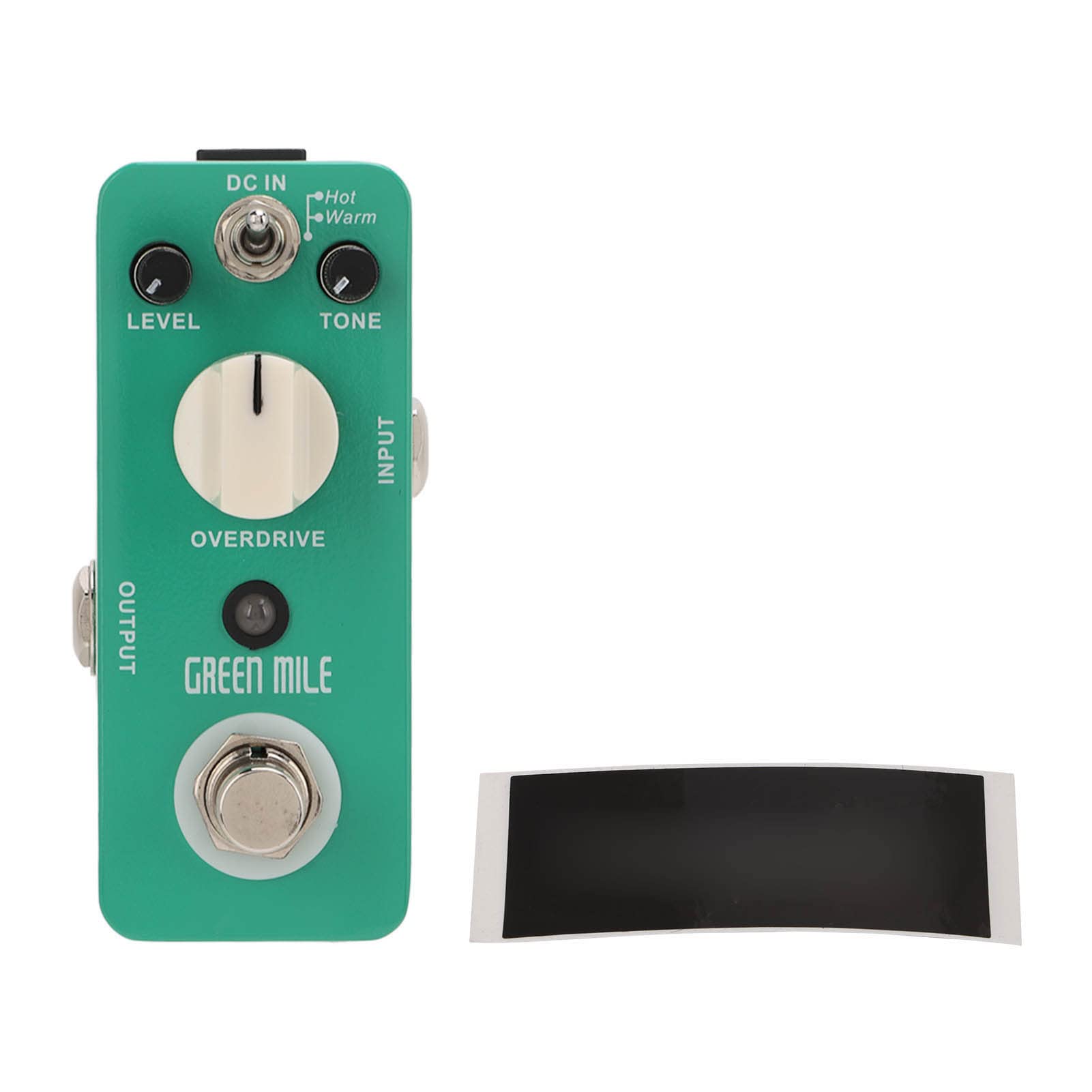 Overdrive Micro Pedal Metal Shell Mini Effetti Chitarra elettrica Effector Warm Hot 2 modalità per chitarristi musicisti Verde