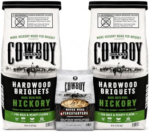 Cowboy Hardwood Charcoal Briquets - Hickory 2-Pack