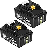 makita akku-bl1830b li 18 0v 3ah 【Ersatz Akku für Makita 18V Akku】 Batterietyp: Li-Ion || Spannung: 18 Volt || Kapazität: 5,5Ah/5500mAh || Ersetzen Sie die 18V Batterie von Makita.