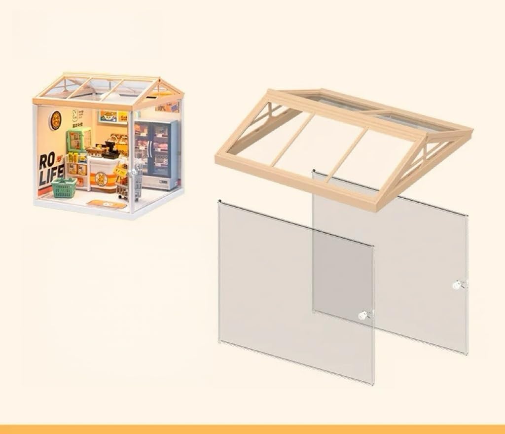Amazon | 日本語説明書付き DIY ミニチュアハウス スーパー