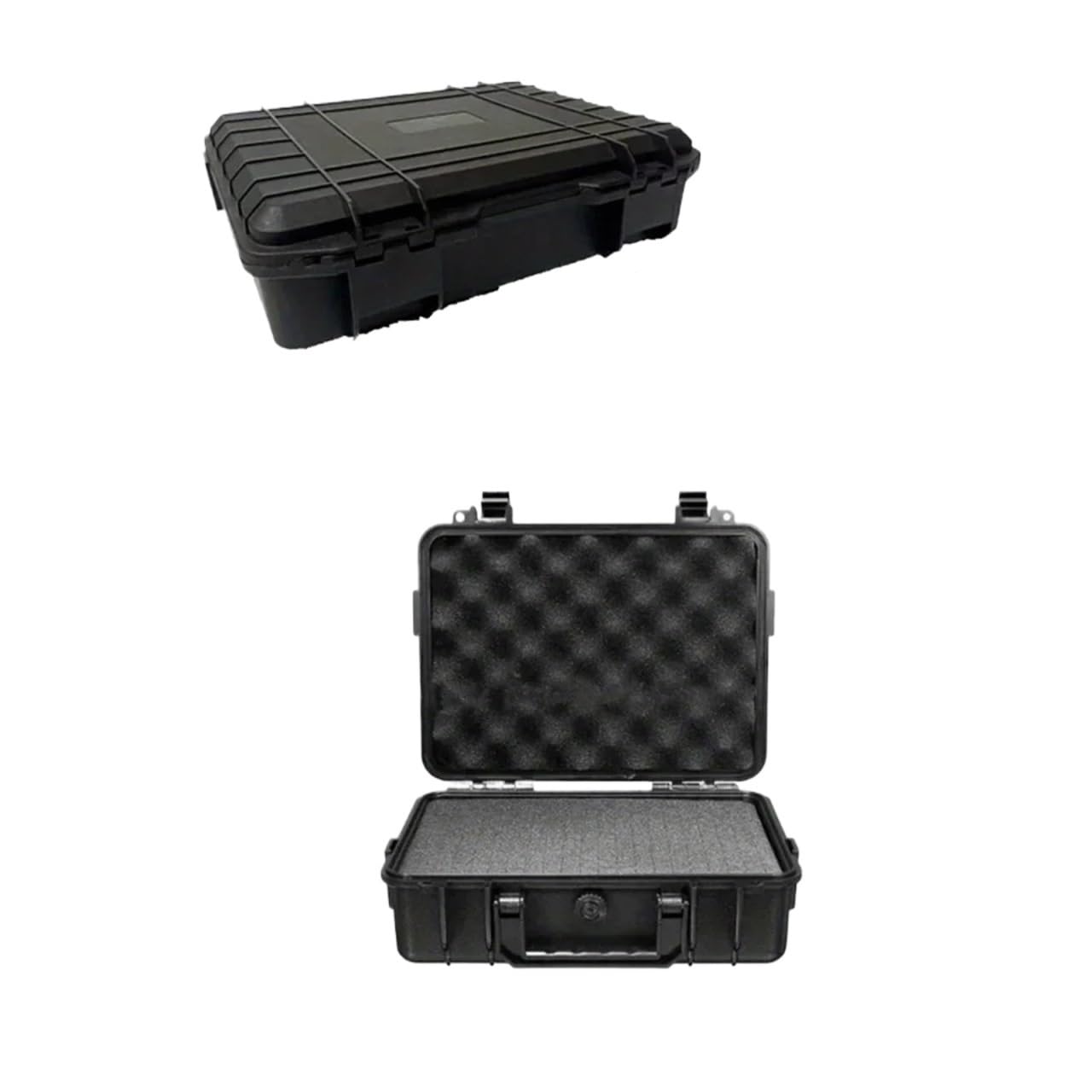 EMHSJSYVB Waterproof Hard Carry Case Bag Toolbox With Pre-cut Sponge Storage Box Safety Protector Organizer Hardware Impact Resistant(360x300x106mm)