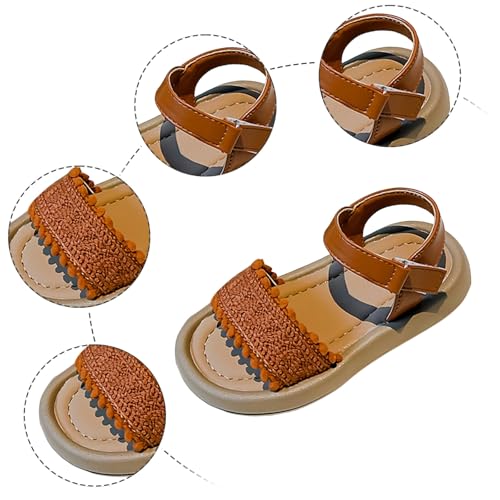 Toddler Girls Summer Sandals Kids Summer Beach Vacation Casual Open Toe Adjustable Ankle Strap Bohemian Flat Sandal3