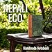 Kathmandu Valley Co. Nepali Eco Handmade Journal with Vintage Lokta Paper, Blank Writing Notebook with Deckle-edge, Handmade Paper from Nepal. (5x8, Forest Green)