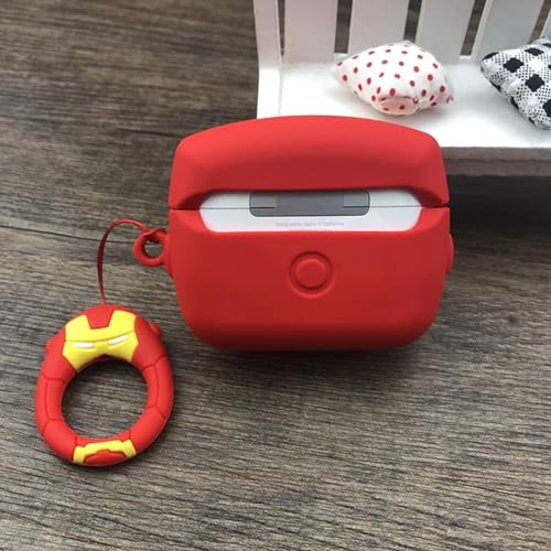 Image of YODI Case Cover for Airpods Pro|Pro 2|Airpods Pro 3|Airpods 4 Pouch, Silicone Cases with Cleaner Kit 360 Drop Protection,Shock-Resistant (Iroan Man, Airpods Pro /Pro 2)