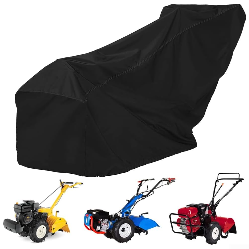 NexRen Copertura protettiva in tessuto Oxford 210D per motozappa, impermeabile, antipolvere, resistente ai raggi UV, antivento, si adatta alla maggior parte dei motozappe