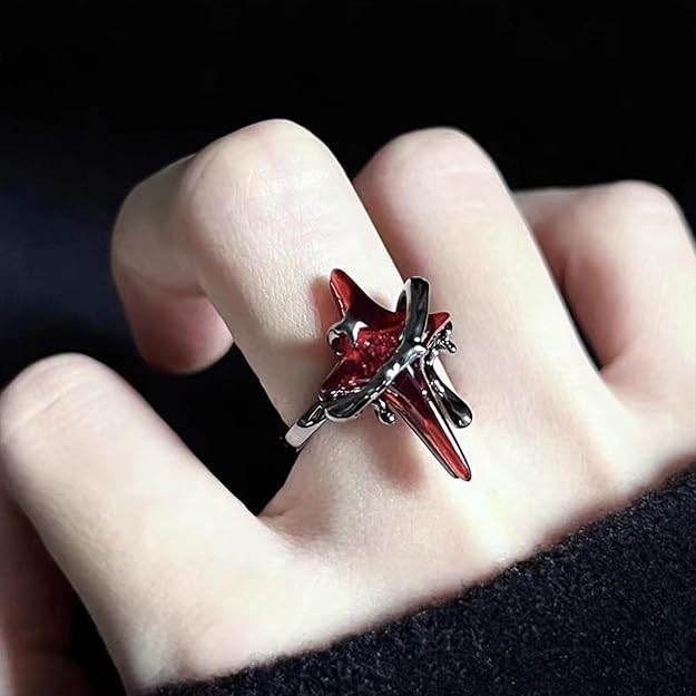 Image of figurine 3Pcs Gothic Rings, Rings for Man, Gothic Jewellery for Men and Women, Dark Aesthetic Rings for Daily Goth Fashion and Music Events