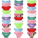 Colorful Doll Underwell Set Clothes Barbie Underpants - Suitable for 11.5 inch Barbie Doll Accessories Solid Print Stripes Random 30 Pieces