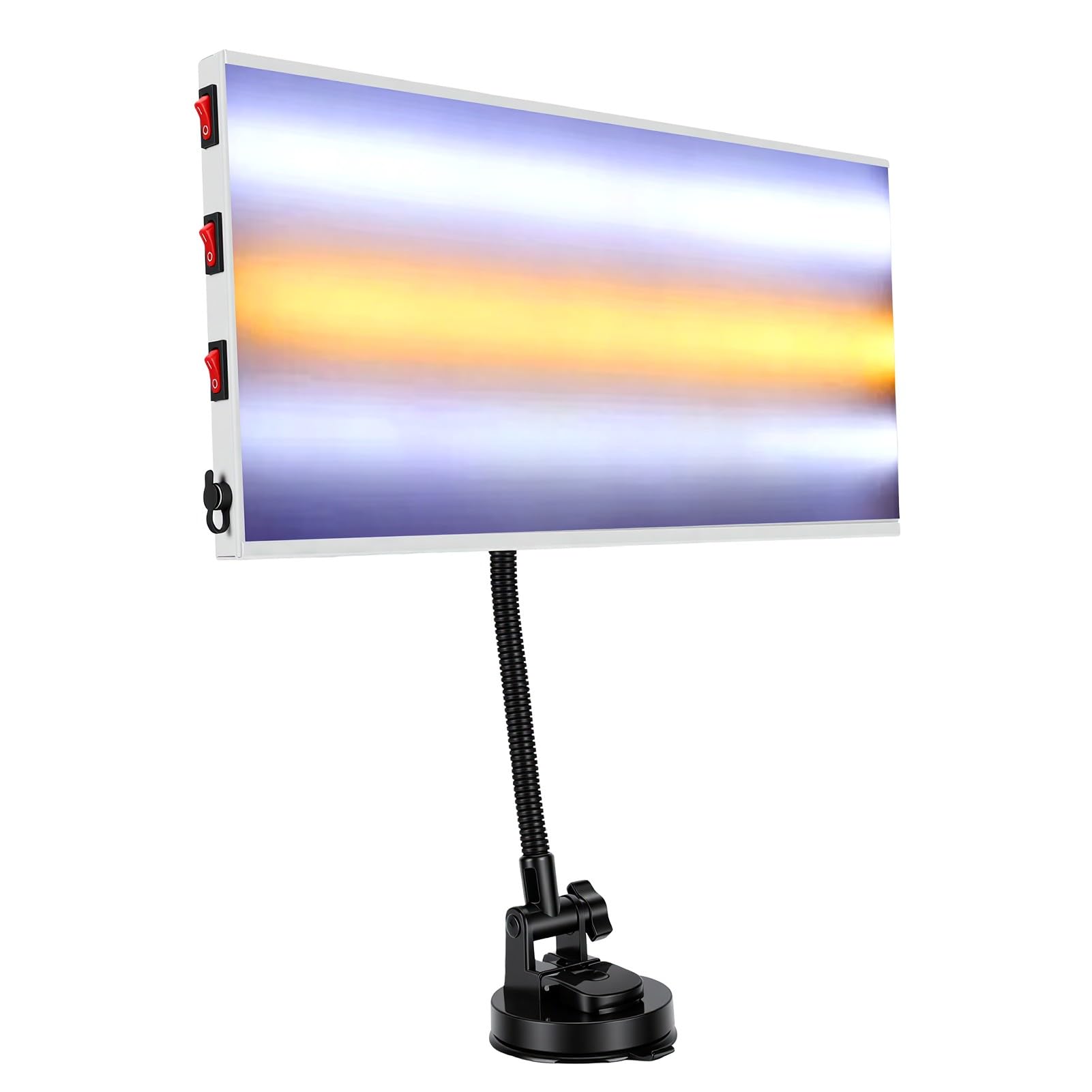 Dent Repair Light Board, Adjustable Angle for Accuracy | Linie odblaskowe LED zapewniające precyzję, zasilanie przez USB, kabel o długości 5 m, łatwa w użyciu przyssawka