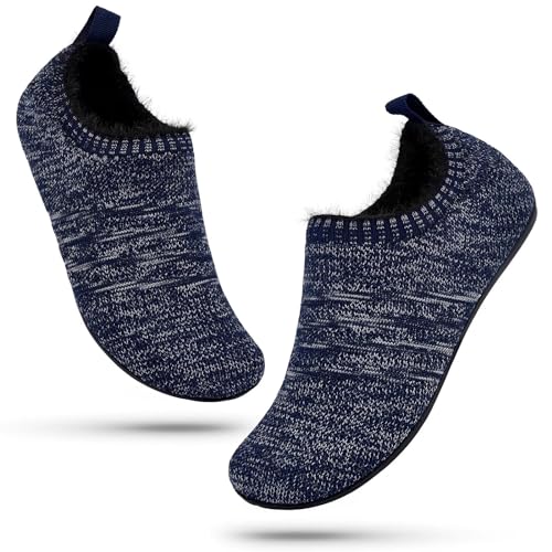 Sosenfer hausschuhe Damen Herren Leichte hüttenschuhe rutschfest Flache pantoffeln home cozy slippers Unisex-LANHUIMAORONG-36