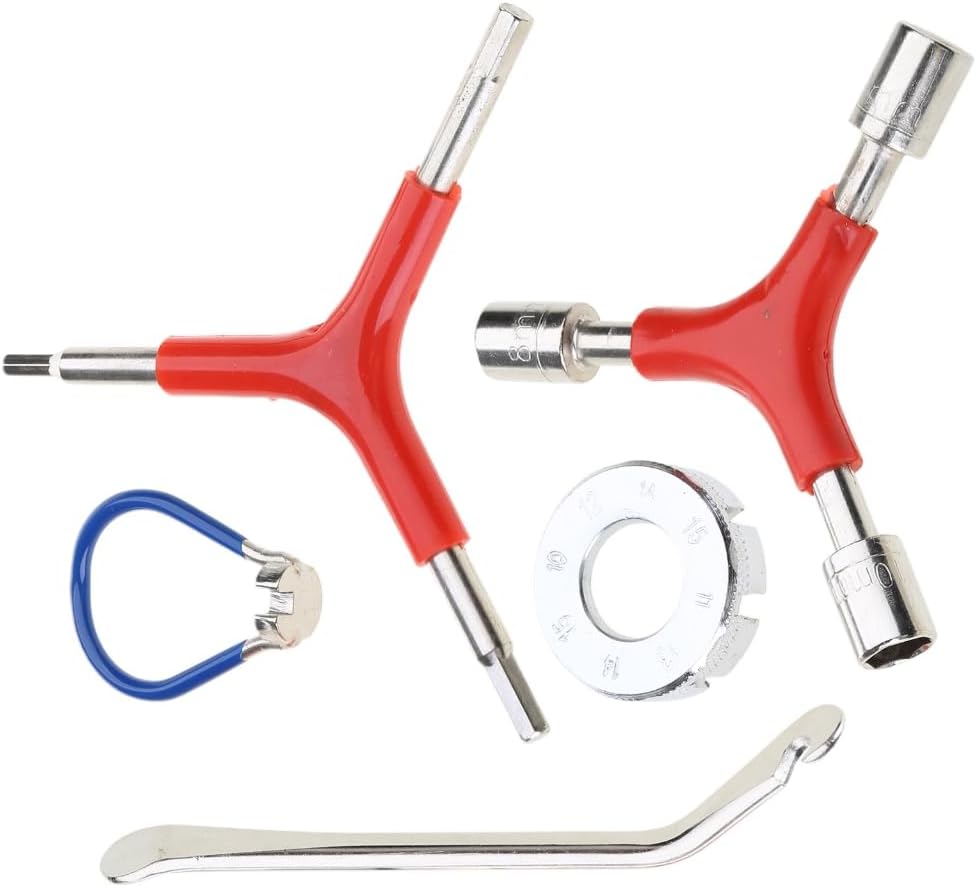 Bikes Spoke Wrench Set Portable Bicycles Spoke Tool Kit Bikes Rims Truing Tool Spoke