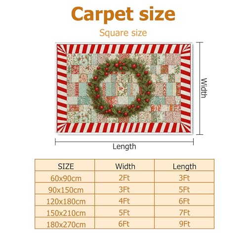 Tapis de sol Noël anti-glisse pour sécuriser et décorer vos pièces - 3