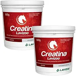 2 Creatina Suplemento Alimentar Para Cavalos 500 Gr Lavizoo
