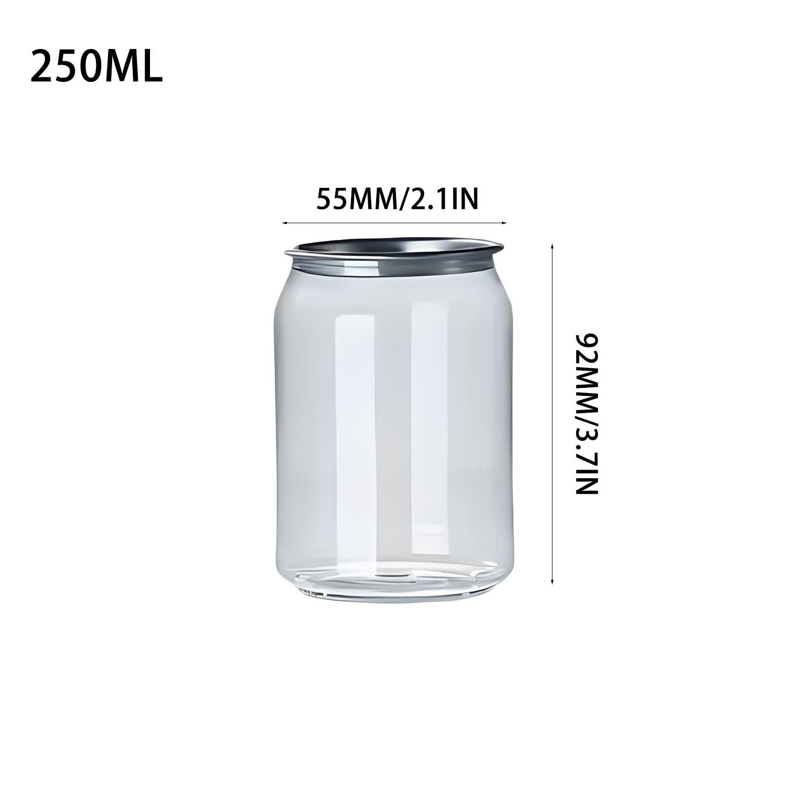 Jednorazowa, Szczelna Butelka Plastikowa Z Aluminiową NakręTką, Przezroczysty Kubek Pet, Odpowiednia Do Serwowania Koktajli, Piwa I Innych NapojóW. 250ML