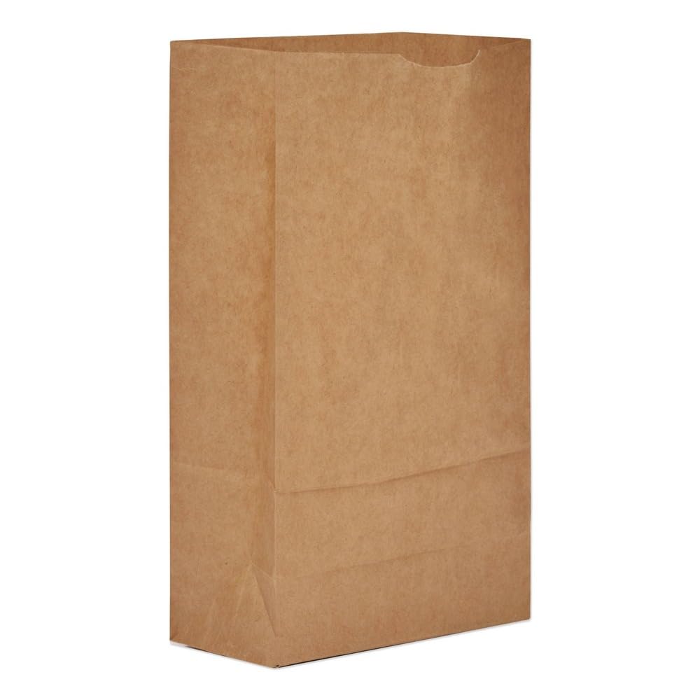 General GK6 #6 Paper Grocery Bag, 35lb Kraft, Standard 6 x 3 5/8 x 11 1/16, (Case of 2000 bags)